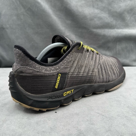 Brooks PureGrit 8 Men’s Trail Running Shoes Size 12 Black/Gray - Picture 2 of 15